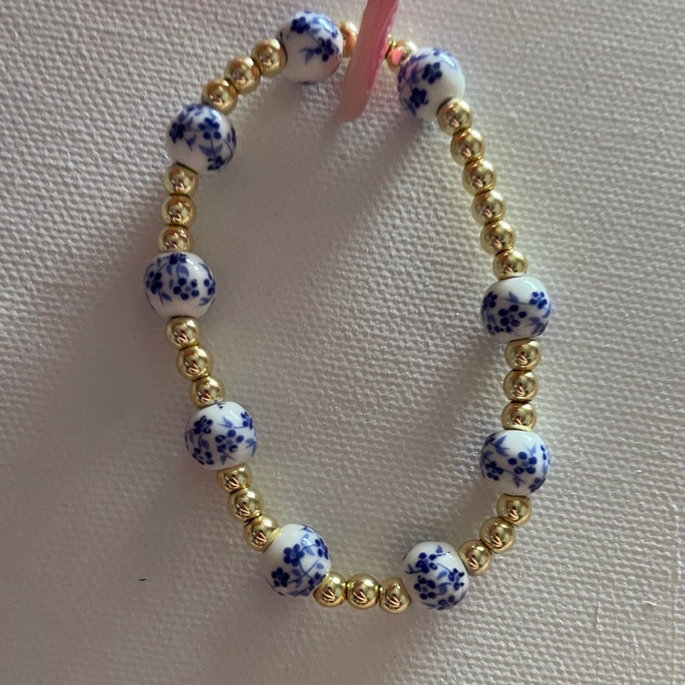 Hand beaded bracelet made by me